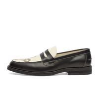Duke + Dexter Men's Wilde Snake Penny Loafer Black/White