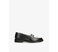Duke & Dexter Womens Duke & Dexter Wilde Kiss Leather Loafers Blk/White Eur 40 / 7 UK Women