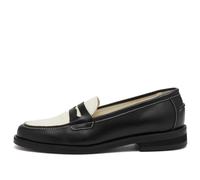 Duke + Dexter Women's Wilde Black X White Penny Loafer Multi