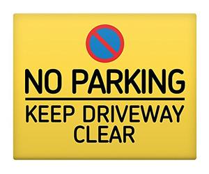 Duke Gifts NO PARKING Keep Driveway CLEAR 8x10 Metal Sign Premises Home Safety 35