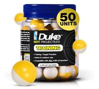 Duke Impact Training .68 Caliber INERT Projectiles, Non-Lethal Powder Ball Ammo for Training a self-Defense (50)