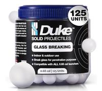 Duke Kinetic Projectiles - 68 Caliber Projectiles, 68 Caliber Self Defense Balls, 68 Cal Self Defense Hard Plastic Balls Compatible with 68 Caliber Self Defense Gun, Non Lethal 125 Count
