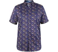Duke Kingston D555 Mens Floral Short-Sleeved Shirt - - Size: 6XL