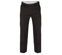 Duke London D555 Max Mens Adjustable Waist Trousers - 52" Inch Waist Regular Leg - Black