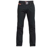 Duke London Extra Tall Original Fit Bedford Cord Black Jeans (Mario) In W46 X L38