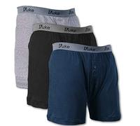 DUKE 3 PACK COTTON BOXER SHORTS 1XL TO 8XL