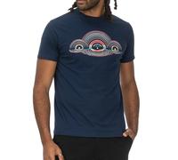 Duke Mens Cheltenham Record Reflection Print T-Shirt - Blue - 5XL