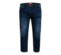 Duke Mens D555 Ambrose Stretch Tapered Kingsize Jeans - Vintage Blue - Vintage Blue - 54S
