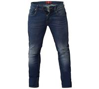 Duke Men's D555 Ambrose Tall Tapered Stretch Jeans-Blue-34W X 38L