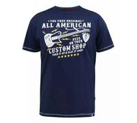 Duke Mens D555 Bronte All American Guitar Guitar Kingsize T-Shirt DC452