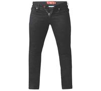 Duke Mens D555 Claude Stretch Stretch Kingsize Jeans - Black - Black - 34XL