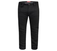 Duke Mens D555 Claude Stretch Tapered Stretch Kingsize Jeans - Black - Black - 70S