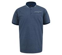 Duke Mens D555 Coventry All-Over Print Kingsize Polo Shirt - Navy - Navy - 3XL - 100% Cotton