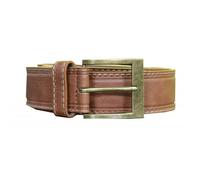 Duke Mens D555 Dylan Leather Belt - Tan - 42in x 3.8cm - Tan - 100% Bonded Leather