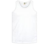Duke Mens D555 Fabio Kingsize Tank Top - White - 2XL - White - 100% Cotton