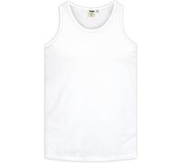 Duke Mens D555 Fabio Kingsize Tank Top - White - 5XL - White