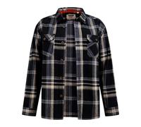 Duke Mens D555 Falkirk Checked Kingsize Shirt Jacket - Black/Grey - 3XL - Black/Grey - 100% Cotton