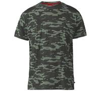 Duke Mens D555 Gaston Camouflage Kingsize Short-Sleeved T-Sh DC264