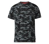 Duke Mens D555 Gaston Camouflage Kingsize Short-Sleeved T-Shirt - Storm Grey Camo - 3XL - Storm Grey Camo - 100% Cotton