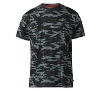 Duke Mens D555 Gaston Camouflage Kingsize Short-Sleeved T-Shirt - Storm Grey Camo - XL - Storm Grey Camo - 100% Cotton
