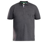 Duke Mens D555 Grant Pique Kingsize Polo Shirt - Charcoal - Charcoal - 6XL - 100% Cotton