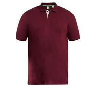 Duke Mens D555 Grant Pique Kingsize Polo Shirt - Maroon - Maroon - 5XL - 100% Cotton