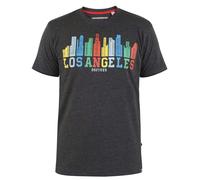 Duke Mens D555 Hemford Skyline Marl Kingsize T-Shirt - Charcoal - Charcoal - 4XL