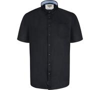 Duke Mens D555 James Oxford Kingsize Short-Sleeved Shirt - Black - Black - 5XL