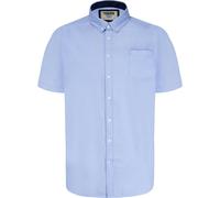 D555 James Oxford Kingsize Short-Sleeved Shirt Duke Clothing Blue 7XL