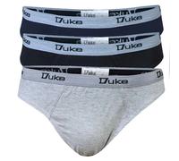 Duke Mens D555 London Kingsize Briefs (Pack of 3) - Black/Grey/Navy - Black/Grey/Navy - 8XL