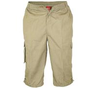 Duke Mens D555 Mason Kingsize Cargo Shorts - Sand - XXL - Sand - 65% Polyester/35% Cotton