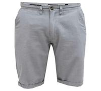Duke Mens D555 Newgate Oxford Shorts - Grey - 56R - Grey - 97% Organic Cotton/3% Elastane