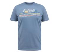 Duke Mens D555 Norfolk Beach Scene Coca Cola T-Shirt - Denim Marl - S - Denim Marl - 60% Cotton/40% Polyester