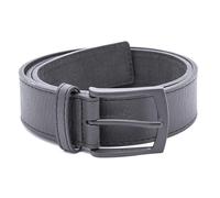 Duke Mens D555 Ozzy Matte Bonded Leather Belt - Black - 72in - Black