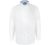D555 Richard Oxford Kingsize Long-Sleeved Shirt Duke Clothing White 8XL