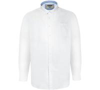 D555 Richard Oxford Kingsize Long-Sleeved Shirt Duke Clothing White 4XL