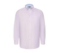 Duke Mens D555 Richard Oxford Kingsize Tall Long-Sleeved Shirt - Pink - 1XL - Pink - 65% Cotton/35% Polyester