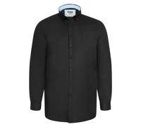 Duke Mens D555 Richard Oxford Tall Long-Sleeved Shirt - Black - L - Black - 65% Cotton/35% Polyester