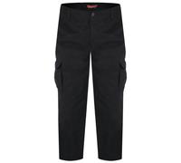 Duke Mens D555 Robert Peached Washed Cargo Trousers - Black - 54R - Black