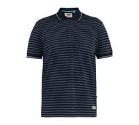 Duke Mens D555 Rosemary Stripe Jersey Woven Kingsize Polo Shirt - Navy/Teal - Navy/Teal - 4XL - 100% Cotton