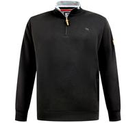 D555 Men's Russel Quarter Zip Kingsize Fleece Top in Black | Size: 4XL D555 Black 4XL