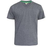 Duke Mens D555 Signature Kingsize T-Shirt - Charcoal Melange - Charcoal Melange - 7XL
