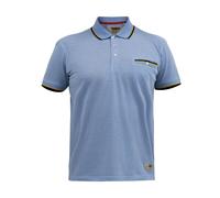 Duke Mens D555 Talbot Pique Jacquard Kingsize Polo Shirt - Blue - Blue - 6XL - 60% Cotton/40% Polyester