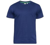 Duke Men's D555 Tees Flyers Premium Cotton Crew Neck T-shirts-Blue-5XL