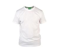 Duke Men's D555 Tees Flyers Premium Cotton Crew Neck T-shirts-White-8XL
