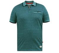 Duke Mens D555 Troy Textured Kingsize Polo Shirt - Teal - Teal - 3XL - 60% Cotton/40% Polyester