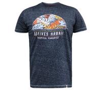 Duke Mens D555 Upton Hawaii Leaf Print Kingsize T-Shirt DC527