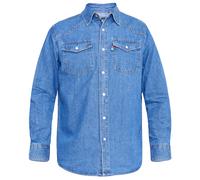 Duke Mens D555 Western Denim Kingsize Shirt - Stonewash - Stonewash - 4XL