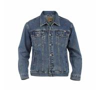 Duke Mens Denim Jacket Mid Length Multi Pocket Heavy Duty Casual Wear 1XL-8XL