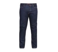 Duke Mens Denim Jeans Elastic Waist Mid Rise Casual Wear Belt Loop Hole 40-60W